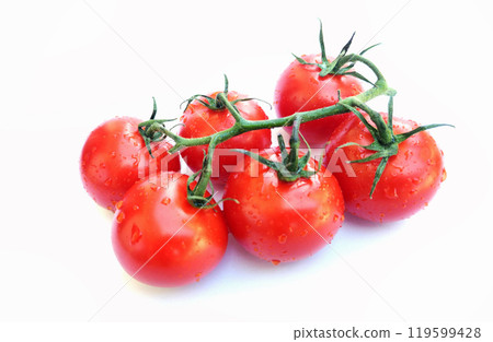 Heap of fresh cherry tomatoes 119599428