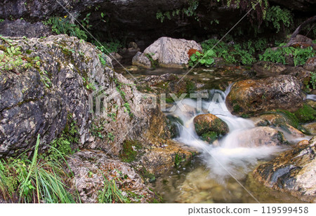 Enipeas river  on Mount Olympus, Greece 119599458