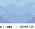 Underwater illustrations for background use 119599789
