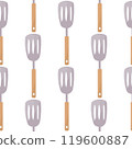 slotted kitchen spatula fry cook pattern vector 119600887