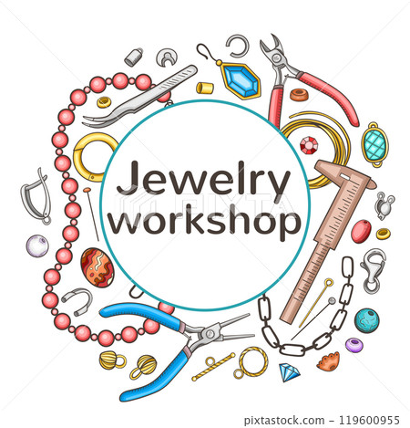 Jewelry making and hand made concept 119600955
