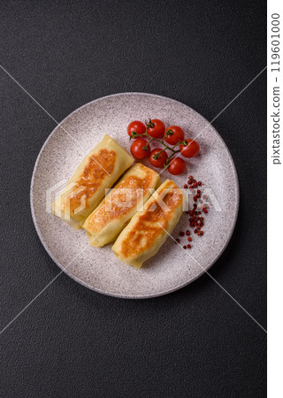Sweet or savory crepe with different fillings for a hearty breakfast Sweet or savory crepe with different fillings for a hearty breakfast 119601000