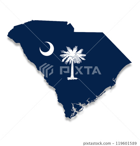 South Carolina State Flag Map 119601589