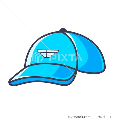 icon blue cap. headwear clothing icon blue cap. headwear clothing 119601904