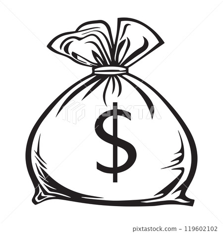Finance Money Bag Icon Illustration for Business and Wealth Finance Money Bag Icon Illustration for Business and Wealth 119602102