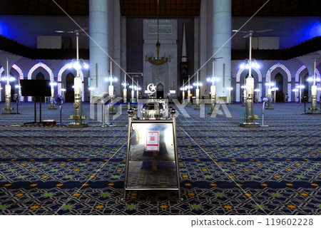 Blue Mosque in Malaysia 119602228