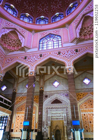 Pink Mosque in Kuala Lumpur, Malaysia Pink Mosque in Kuala Lumpur, Malaysia 119602258