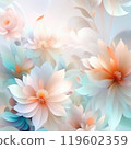 Pink and lilac shades flowers background. 119602359