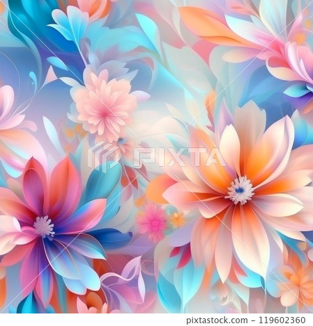 Pink and lilac shades flowers background. 119602360
