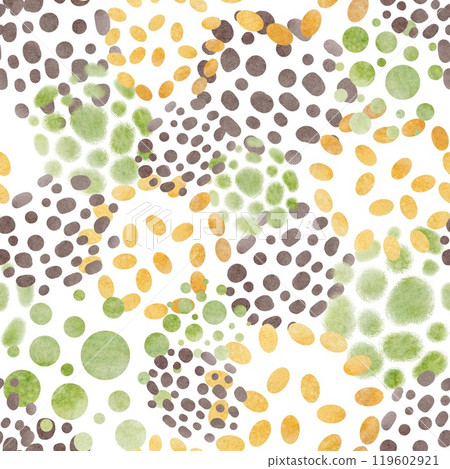 Squiggle watercolor Seamless Pattern with dots and blots. Hand drawn abstract ornament in style Memphis. Patchy Backdrop wallpaper. Modern background seamless for textile designs. Squiggle watercolor Seamless Pattern with dots and blots. Hand drawn abstract ornament in style Memphis. Patchy Backdrop wallpaper. Modern background seamless for textile designs. 119602921