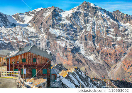 Stunning view of moutaine scenery at Grossglockner High Alpine Road during autumn. Stunning view of moutaine scenery at Grossglockner High Alpine Road during autumn. 119603002