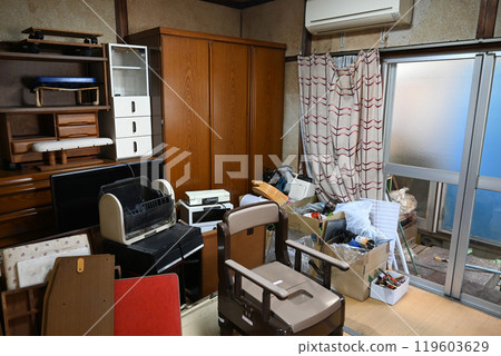 Tidying up a messy room Tidying up a messy room 119603629