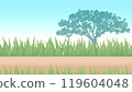 Seamless grassland background illustration 119604048