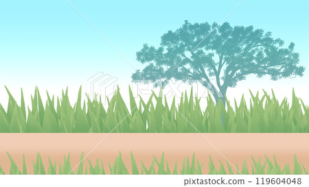 Seamless grassland background illustration Seamless grassland background illustration 119604048