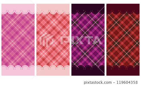 可愛的格子智慧型手機待機 可愛的格子智慧型手機待機 119604358