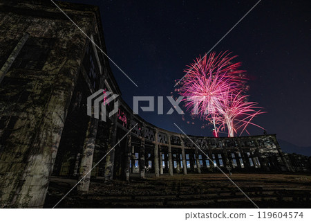 Bungomori Locomotive Shed and Fairy Tale Village Summer Festival Fireworks Bungomori Locomotive Shed and Fairy Tale Village Summer Festival Fireworks 119604574