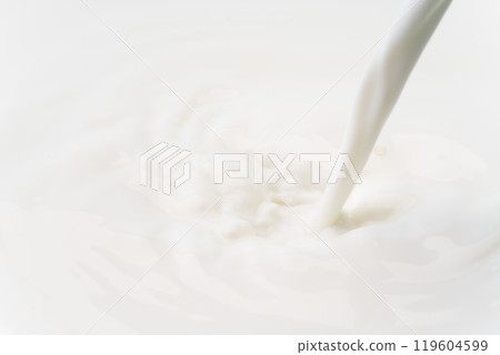 Close-up of milk being poured Close-up of milk being poured 119604599