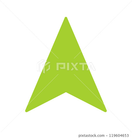 Navigation cursor icon (yellow-green) Navigation cursor icon (yellow-green) 119604653