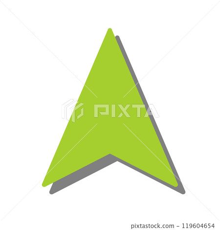 Navigation cursor icon (light green, shadow) Navigation cursor icon (light green, shadow) 119604654