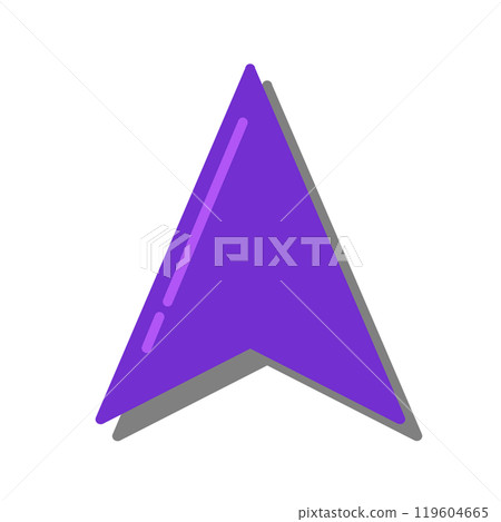 導航遊標圖示（紫色、反射光、陰影） 119604665