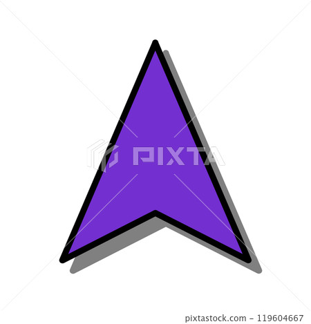 導航遊標圖示（紫色、線條、陰影） 119604667