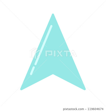 Navigation cursor icon (light blue, reflective) 119604674