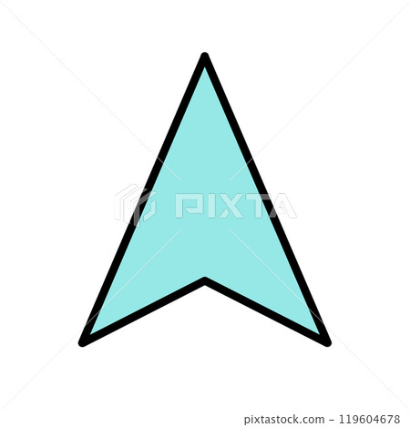 Navigation cursor icon (light blue line) 119604678