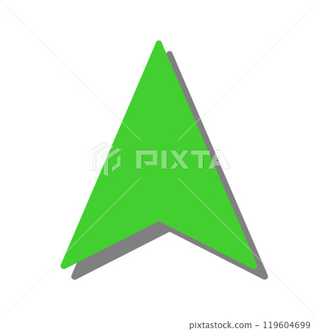 導航遊標圖示（綠色/陰影） 119604699