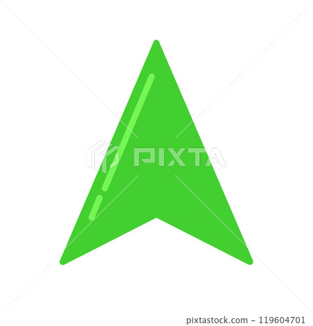 導航遊標圖示（綠色/反射光） 119604701