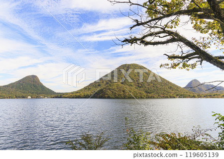 Mount Haruna, Lake Haruna, Autumn, Autumn leaves, Mt. Haruna, Mt. Eboshigatake 119605139