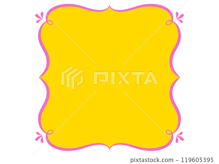 Ornamental frame in Indian style. Vector data. Ornamental frame in Indian style. Vector data. 119605395
