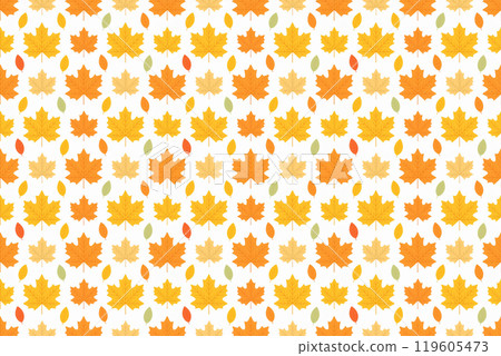楓葉無縫圖案背景 119605473