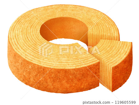 年輪蛋糕平切和移位 年輪蛋糕平切和移位 119605599