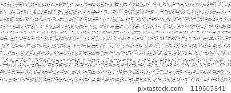 Halftone noise grid texture background. Comic pixel grain pattern. Black polka dot particles wallpaper. Irregular grain overlay backdrop. Grunge net speckles effect. Vector stipple halftone texture 119605841