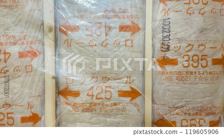 Insulation materials for newly built detached houses, essential for creating a comfortable living environment 119605906
