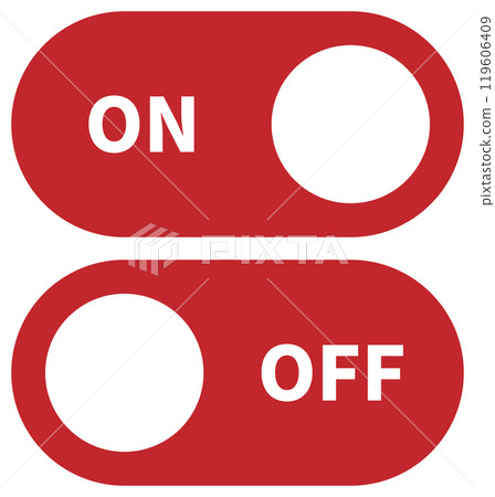 Switch icon red Switch icon red 119606409