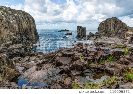 Sakai City, Fukui Prefecture One of the world's three most spectacular sights, Tojinbo 119606871
