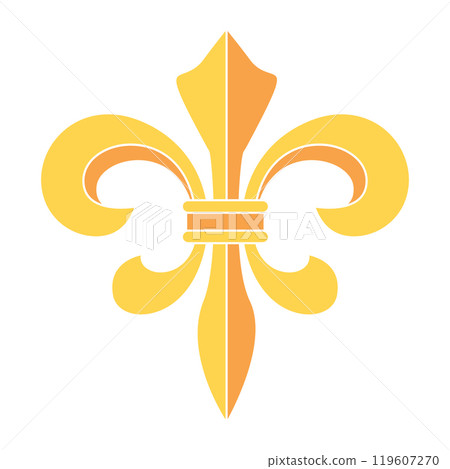 Fleur de lys coat of arms symbol icon Vector 119607270