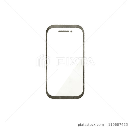 智能手機水彩 智能手機水彩 119607423