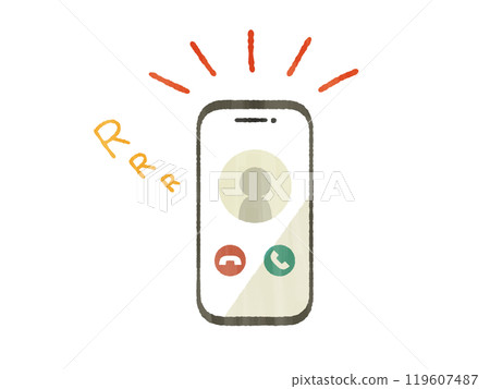 Incoming call on smartphone - Gash 119607487