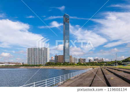 Scenery of Chiba Port Park located in Chiba city, Kanto, Japan 119608134