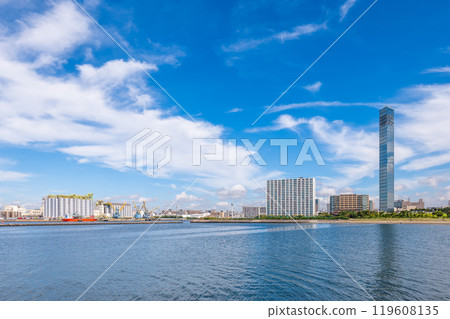 Scenery of Chiba Port Park located in Chiba city, Kanto, Japan 119608135