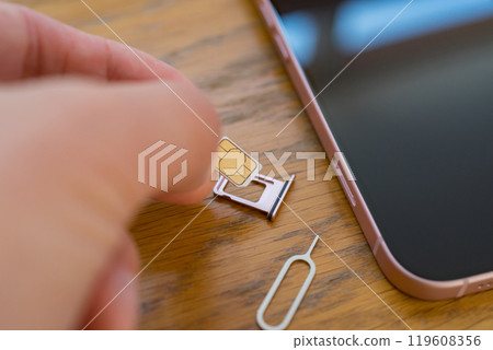 Smartphone SIM replacement Smartphone SIM replacement 119608356