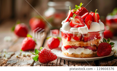 草莓蛋糕生成ai 119608376