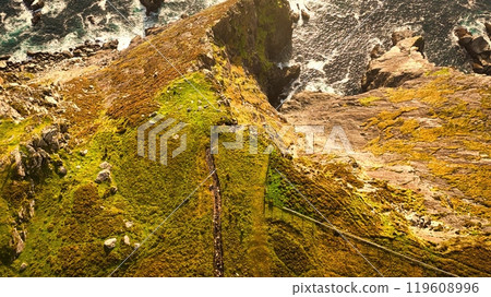 Slieve League in Donegal Ireland - the highest cliffs in Europe - Breathtaking and Stunning Coastal Slieve League in Donegal Ireland - the highest cliffs in Europe - Breathtaking and Stunning Coastal 119608996