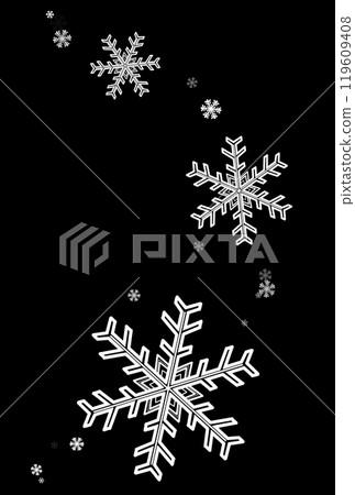 Lots of white snowflakes Lots of white snowflakes 119609408