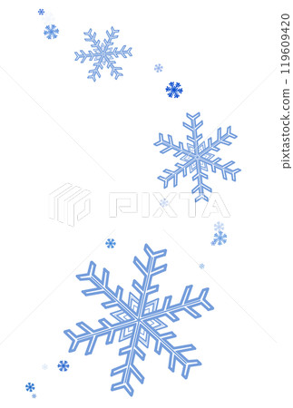 許多藍色的雪花 許多藍色的雪花 119609420
