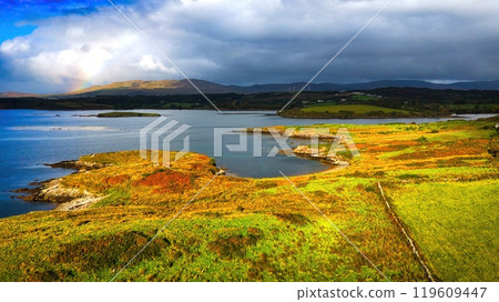 St John s Point in Donegal at the west coast of Ireland - a breathtaking coastal view showcasing a 119609447