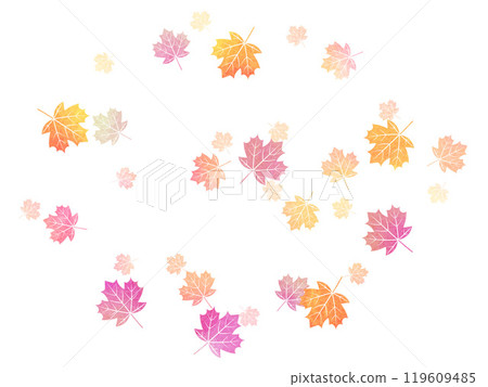 Background illustration of colorful maple leaves 119609485