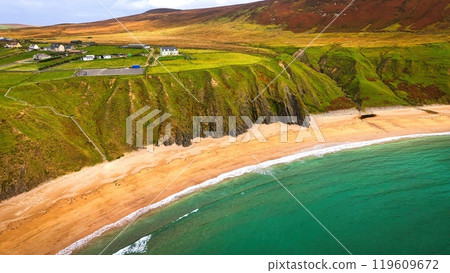 Malin Beg at the west coast of Ireland in Donegal - breathtaking coastal landscape that beautifully Malin Beg at the west coast of Ireland in Donegal - breathtaking coastal landscape that beautifully 119609672